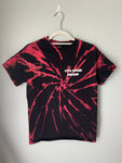 Red and Black tie dye T Shirt