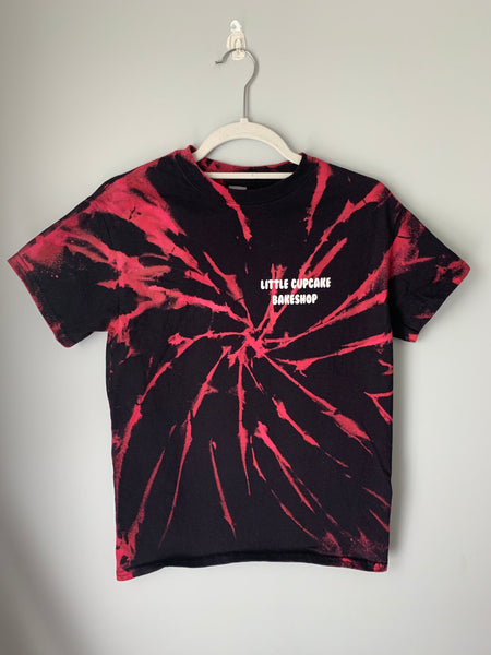 Red and Black tie dye T Shirt